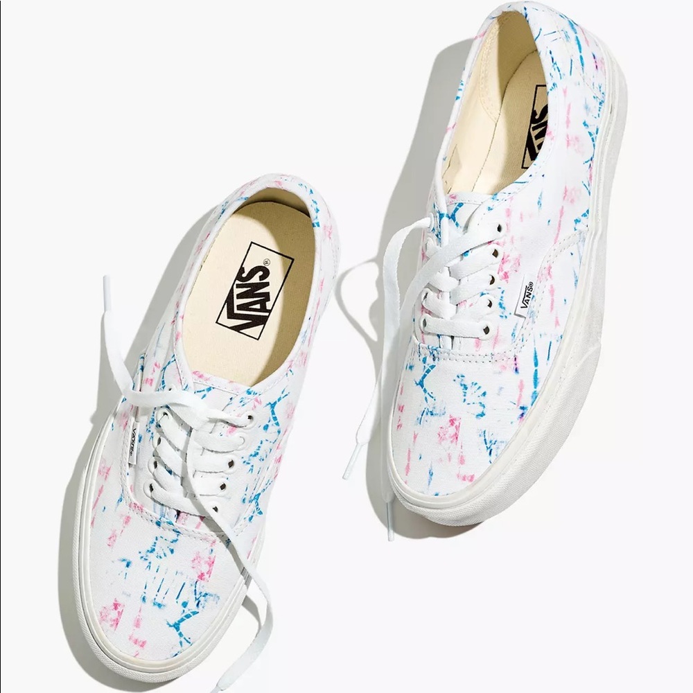 Madewell x Vans® Unisex Authentic Lace-Up Sneakers in Tie-Dye Canvas